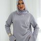 Ayla blouse in silver grey