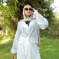Ruffle Muse blouse in White
