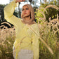 Ruffle Muse blouse in Butter yellow