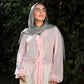 Ruffle Muse blouse in blush