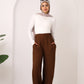 Linen pants- Chestnut