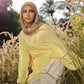 Ruffle Muse blouse in Butter yellow