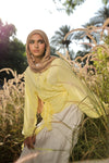 Ruffle Muse blouse in Butter yellow