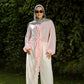 Ruffle Muse blouse in blush