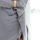 Ayla blouse in silver grey