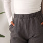Linen pants- charcoal grey