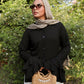 Bella summer blouse in black