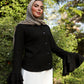 Bella summer blouse in black