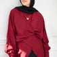 Izel blouse in burgundy