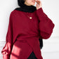 Izel blouse in burgundy