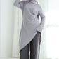 Ayla blouse in silver grey