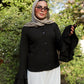 Bella summer blouse in black