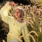 Ruffle Muse blouse in Butter yellow