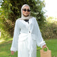 Ruffle Muse blouse in White