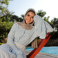 Bella summer blouse in sky blue