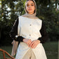Mira vest in offwhite
